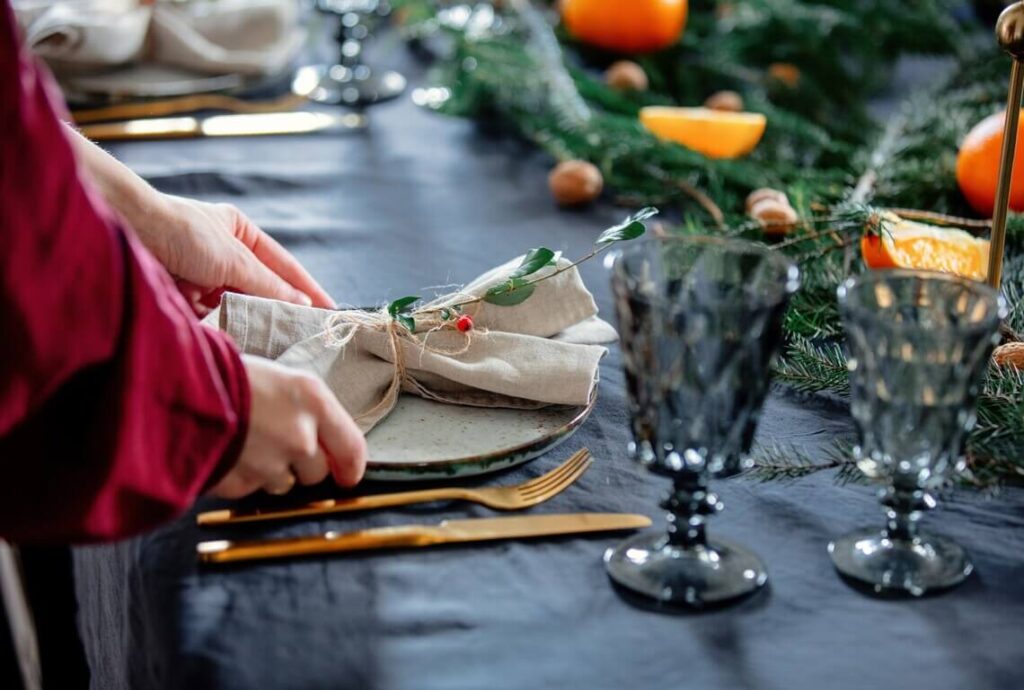 mesa posta de natal 