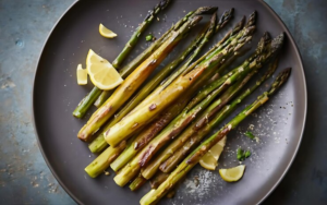 Aspargos grelhados com parmesão