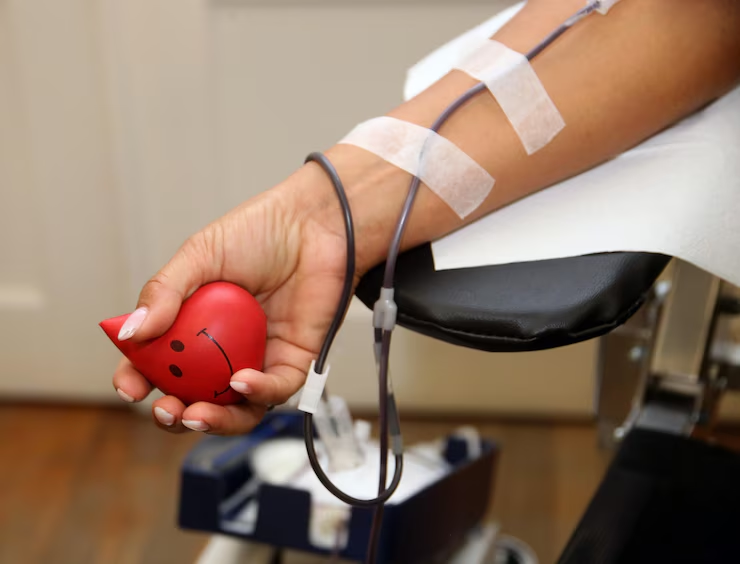 Cuidados tomados para doação de sangue