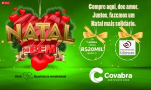 Banner de divulgação da campanha Natal do Bem Covabra