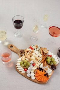 Tábua de frios posta.