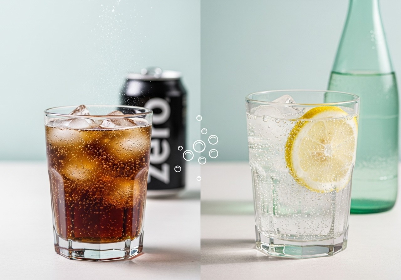 Refrigerante zero ou água com gás: Qual a melhor escolha para o seu dia a dia?