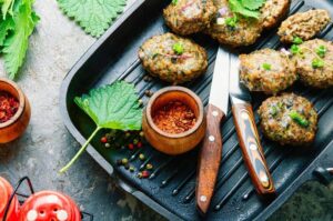 Hambúrguer vegetal artesanal