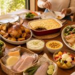 Almoço em família com 3 cardápios práticos, lista de compras e preparo por etapas para cozinhar melhor e aproveitar mais a mesa.
