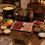 Fondue em casa é o charme do inverno.